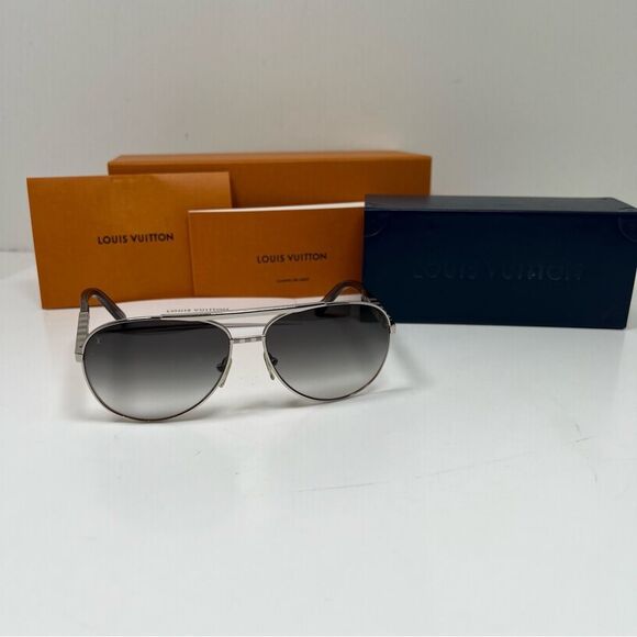Louis Vuitton Sunglasses Attitude Damier Silver Z034OU Box Receipt - Picture 1 of 9